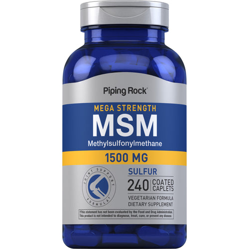 Mega MSM + svavel 1500 mg 240 Överdragna dragéer     