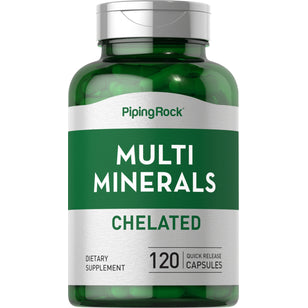 Mega Multi Chelated Minerals, 120 Quick Release Capsules  Bottle