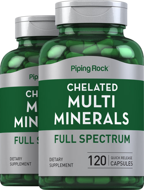 Mega Multi Chelated Minerals, 120 Quick Release Capsules, 2  Bottles