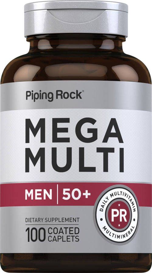Mega Multiple pentru bărbaţi 50 plus 100 Tablete cu înveliş solubil protejate       