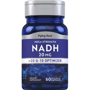 NADH Mega Putere  20 mg 60 Capsule cu eliberare rapidă     