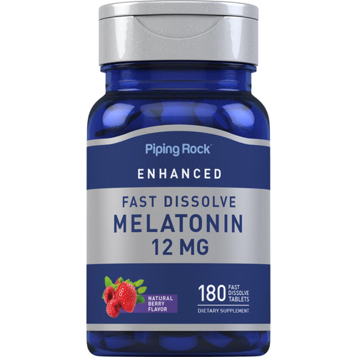 Мелатонин быстрорастворяемые таблетки 12 мг 180 Быстрорастворимые Таблетки     