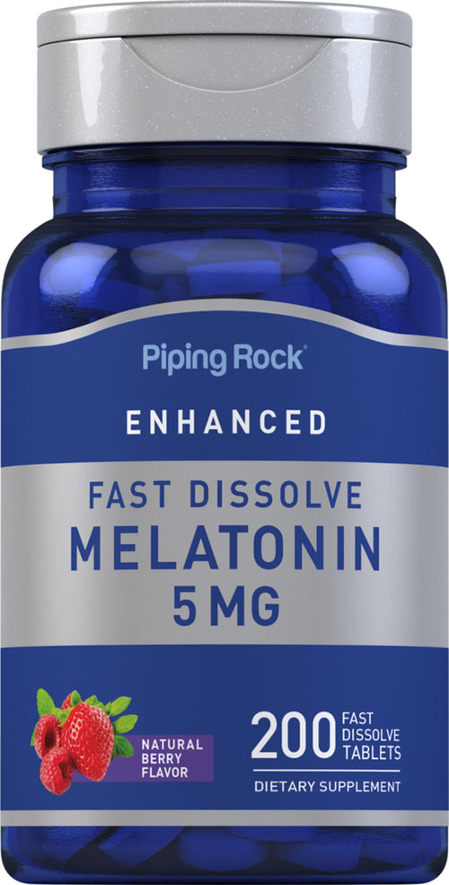 Melatonin Snabbupplösande tabletter 5 mg 200 Snabbupplösande tabletter     