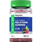 Melatonin gummitabletter (deilig blandet bær)  10 mg (per dose) 70 Veganske gummitabletter 