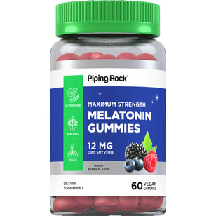 メラトニン  12 mg 60 ビーガングミ     