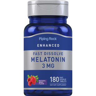 Melatonine  3 mg 180 Snel oplossende tabletten     