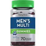 Multivitamínicos + B-12 D3 e Gomas de Zinco para Homens (Sabor natural frutas vermelhas) 70 Gomas vegetarianas       
