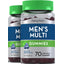 Men's Multivitamin + B-12 D3 & Zinc Gummies (Berry), 70 Vegetarian Gummies, 2  Bottles