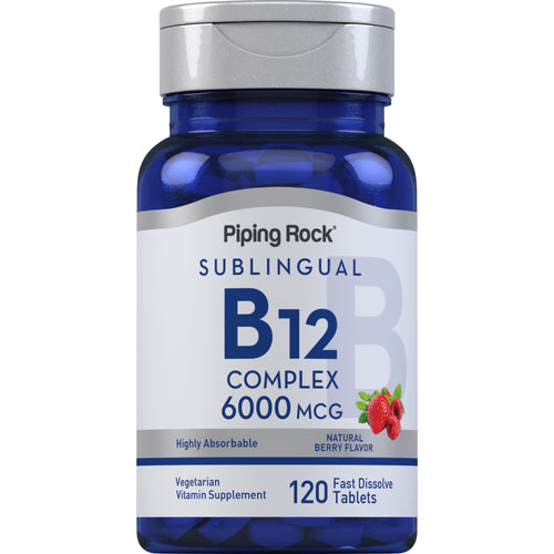 Metyylikobalamiini B-12 kompleksi (kielen alle) 6000 μg 120 Nopeasti liukenevat tabletit     