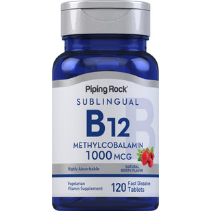 Methylcobalamine B-12 (sublinguaal) 1000 mcg 120 Snel oplossende tabletten     
