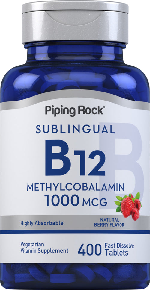 Methylcobalamine B-12 (sublinguaal) 1000 mcg 400 Snel oplossende tabletten     