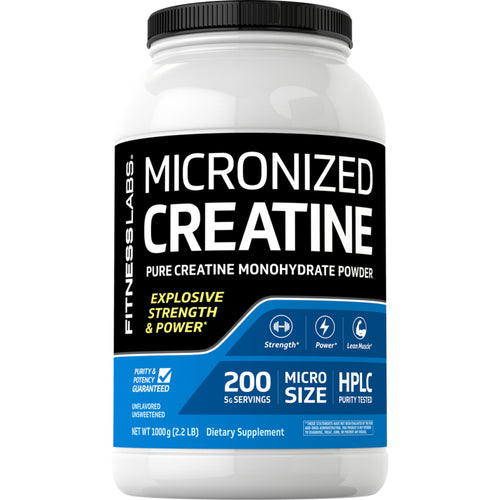 Micronized Creatine Powder, 5000 mg (per serving), 2.2 lb (1000 g) Bottle