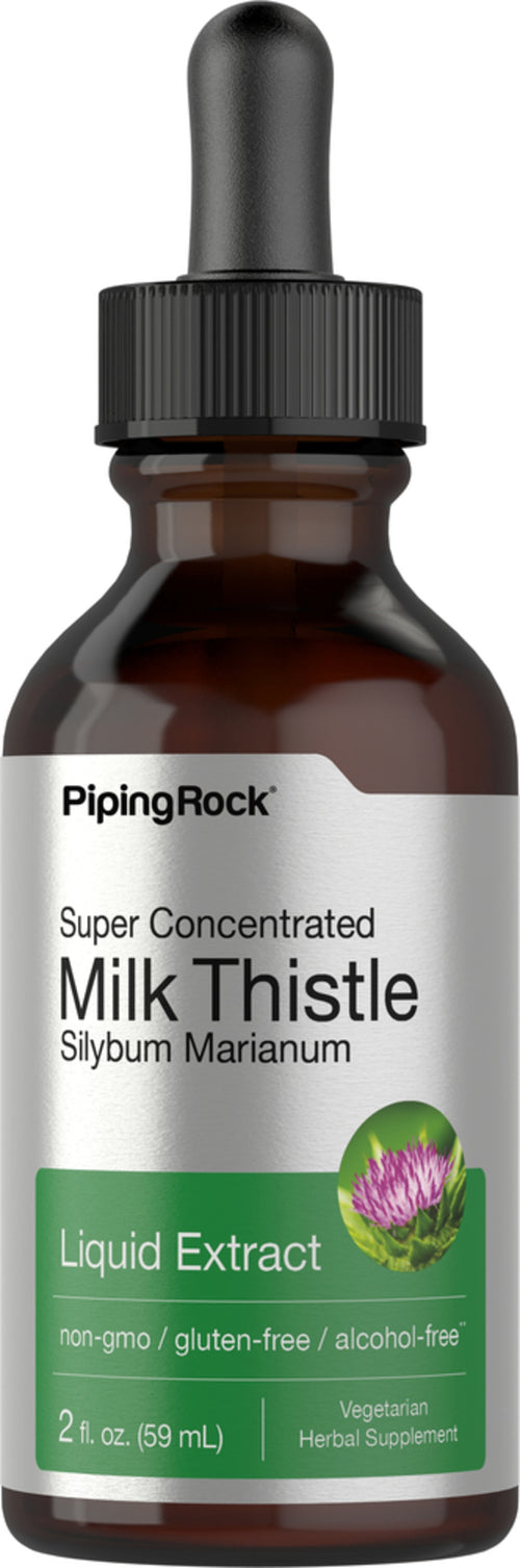 Milk Thistle Seed Liquid Extract Alcohol Free, 2 fl oz (59 mL) Dropper Bottle