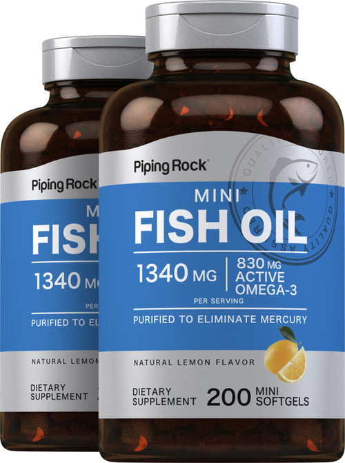 三倍強度魚油（900毫克活性Ω-3） 1400 mg  180 快速釋放軟膠囊  2 瓶子  