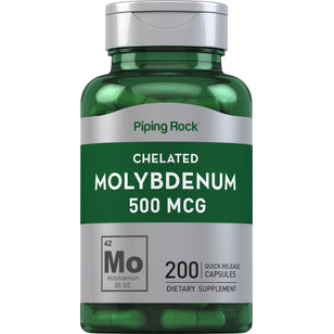 Molybdenum, 500 mcg, 200 Quick Release Capsules