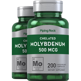Molybdenum, 500 mcg, 200 Quick Release Capsules, 2  Bottles