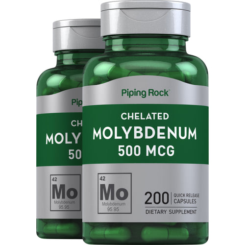 Molybdenum, 500 mcg, 200 Quick Release Capsules, 2  Bottles