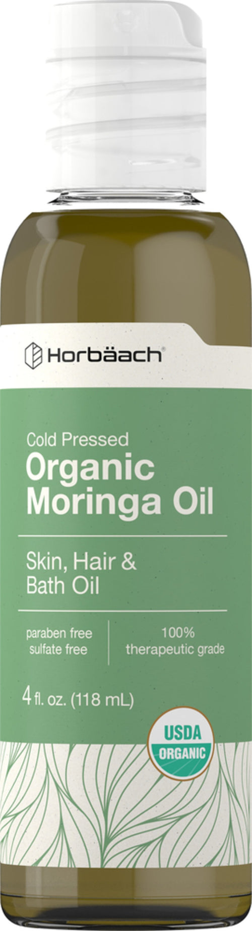 Moringa Oil (Organic), 4 fl oz Bottle