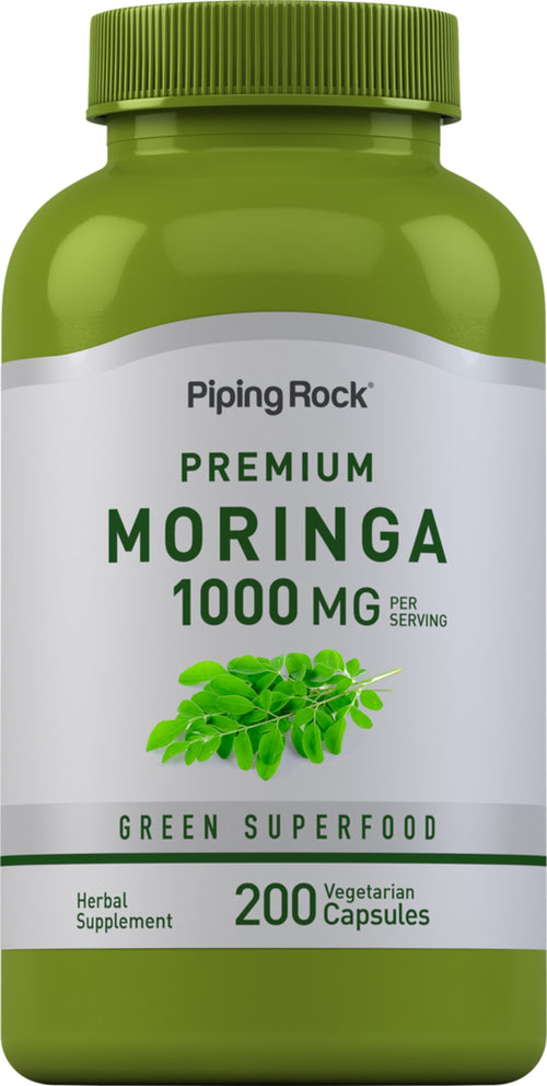 Moringa Oleifera, 1000 mg (per serving), 200 Vegetarian Capsules