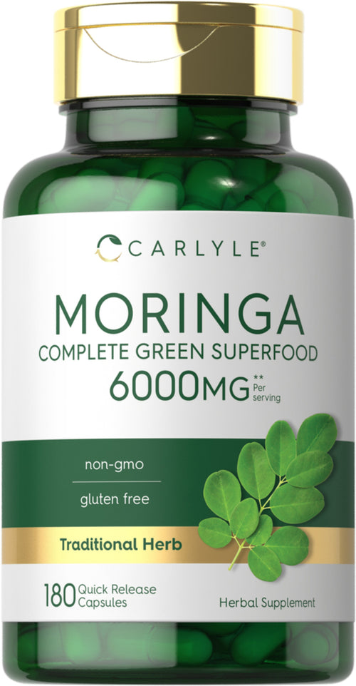 Moringa Oleifera, 6000 mg (per serving), 180 Quick Release Capsules