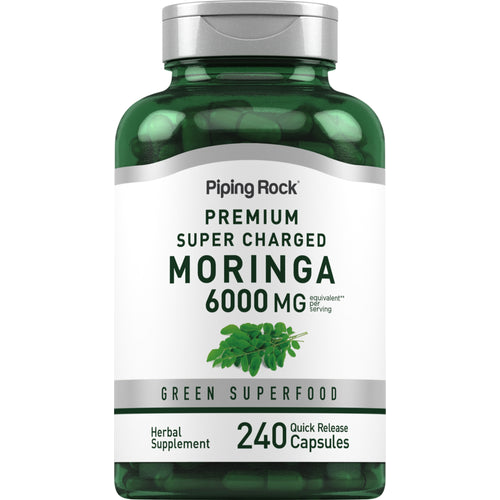 Moringa oleifera 6000 mg (per dose) 180 Capsule a rilascio rapido     