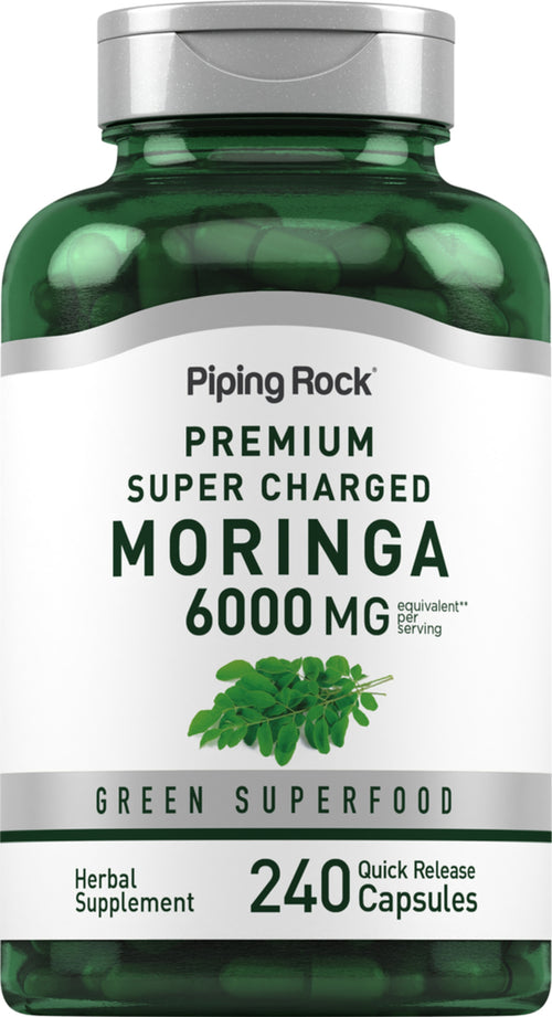 Moringa Oleifera 6000 mg (per porție) 180 Capsule cu eliberare rapidă     