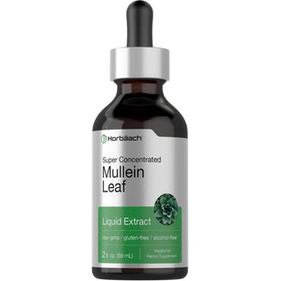 Mullein Leaf Liquid Extract Alcohol Free, 2 fl oz (59 mL) Dropper Bottle