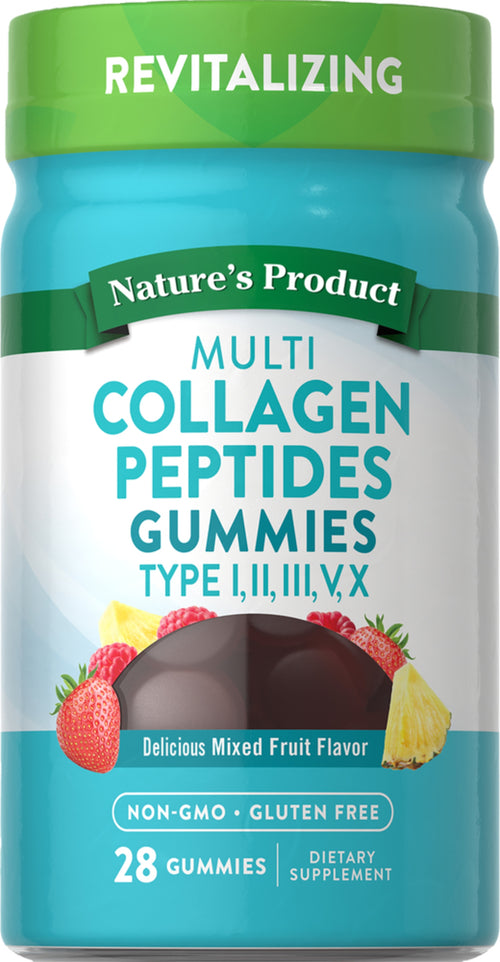 Multi Collagen Peptides Gummies (Delicious Mixed Fruit), 28 Gummies