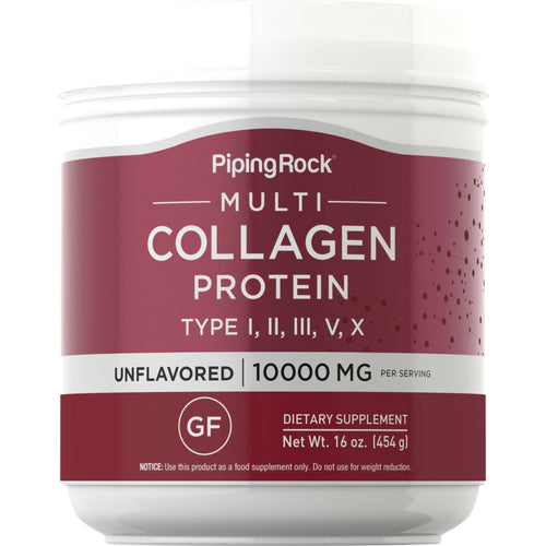 Proteína multicolágeno 10,000 mg 16 oz 454 g Frasco  