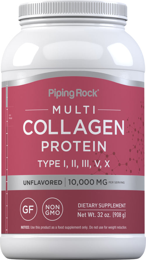 Multicollageen-proteïne 10,000 mg 32 oz 908 g Fles  