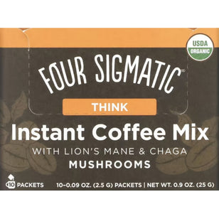 Mélange de café instantané aux champignons avec crinière de lion et chaga,  10 Paquets