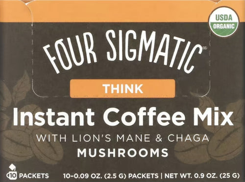 Mushrooms Instant Coffee Mix with Lion's Mane & Chaga, 10 Packets