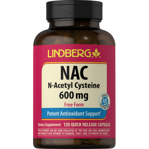 NAC N-acetyl cystein 600 mg 120 Vegetarisk Kapsler     