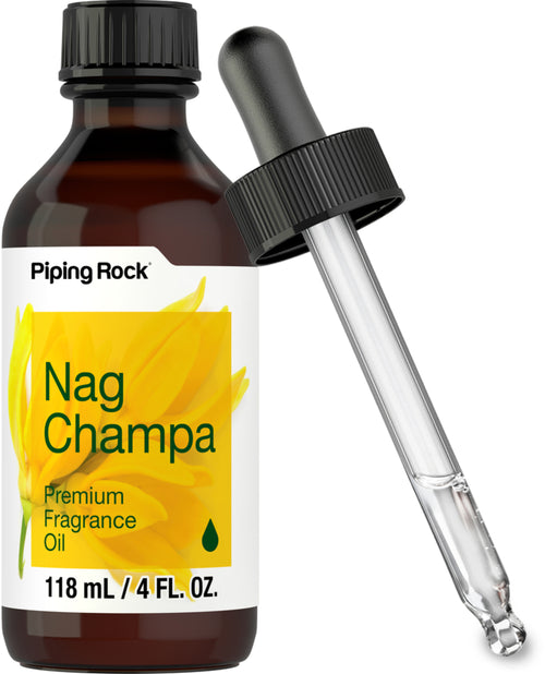 Huile de parfum premium Nag Champa,  4 onces liquides 118 ml Bouteille et compte-gouttes