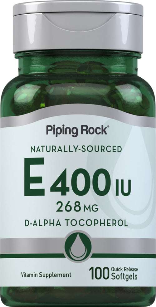  prírodný vitamín E  400 IU 100 Mäkké gély s rýchlym uvoľňovaním     