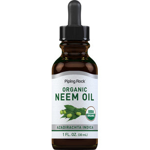 Neem Oil (Organic), 1 fl oz (30 mL) Dropper Bottle