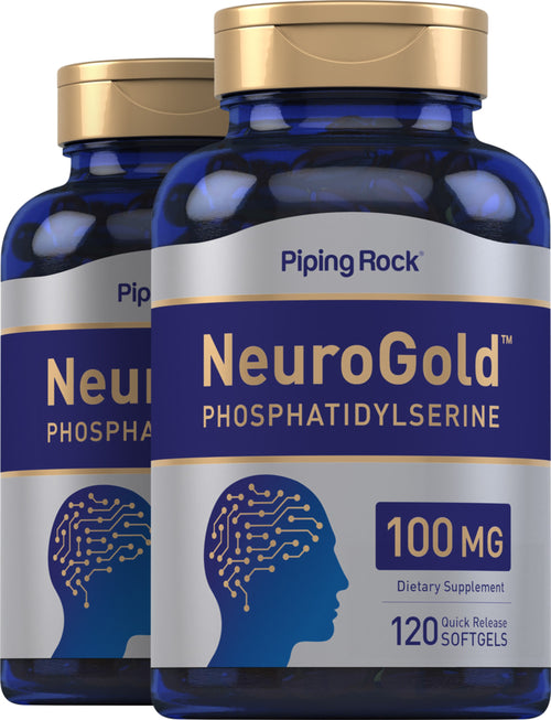 NeuroGold Phosphatidylserine, 100 mg, 120 Quick Release Softgels, 2  Bottles