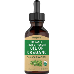Oil of Oregano High Strength (Organic), 2 fl oz (59 mL) Dropper Bottle