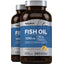 Omega-3 Fish Oil Lemon Flavor, 1000 mg, 240 Quick Release Softgels, 2  Bottles