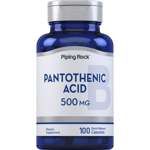 Pantothenic Acid, 500 mg, 100 Quick Release Capsules