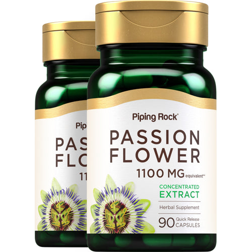 Passion Flower, 1100 mg, 90 Quick Release Capsules, 2  Bottles