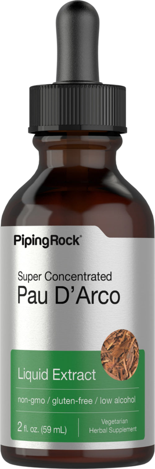 Pau D'Arco Liquid Extract, 2 fl oz (59 mL) Dropper Bottle