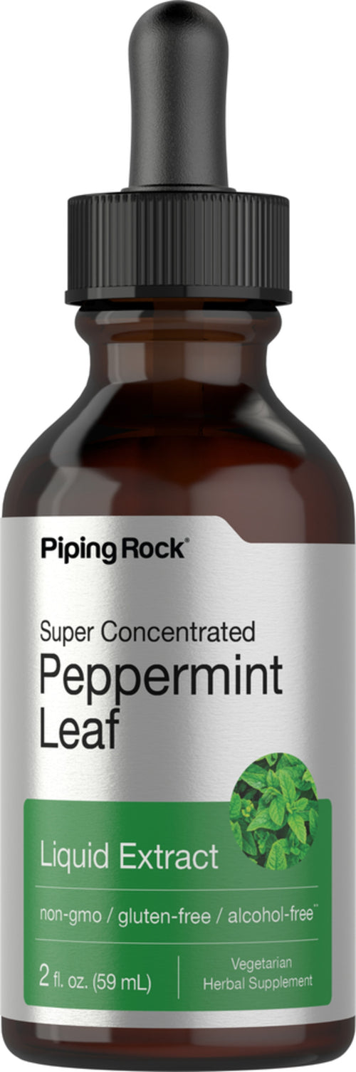 Flydende ekstrakt af pebermynteblade - alkoholfri 2 fl oz 59 ml Pipetteflaske    