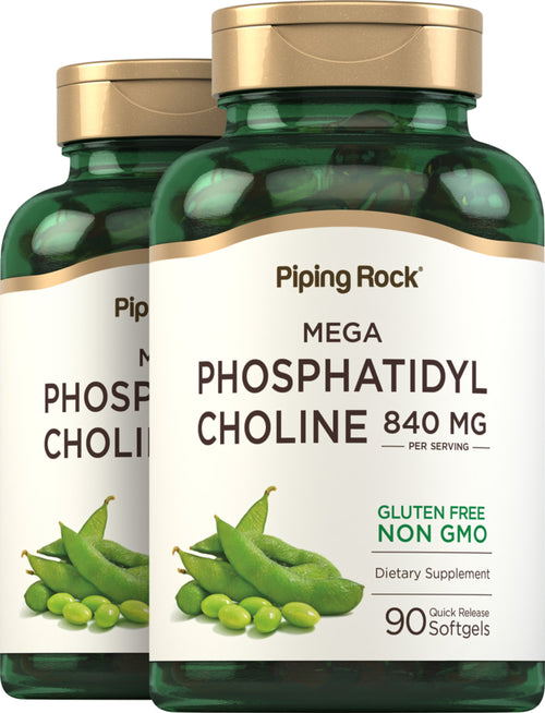 Fosfatidylcholine 840 mg (per portie) 90 Snel afgevende softgels 2 Flessen