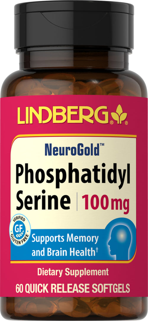 Phosphatidylserin (PS) 100 mg 60 Softgel for hurtig frigivelse     