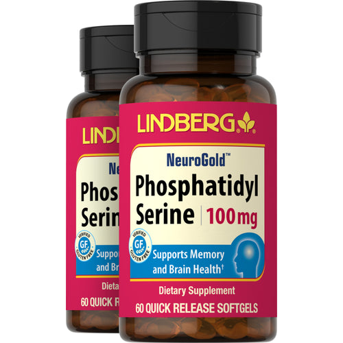 Phosphatidylserine (PS), 100 mg, 60 Quick Release Softgels, 2  Bottles