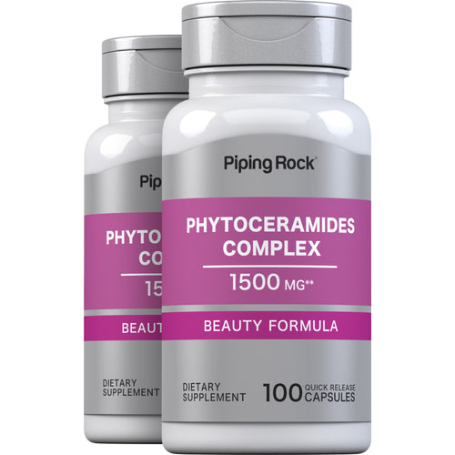 Phytoceramides Complex, 1500 mg, 100 Quick Release Capsules, 2  Bottles