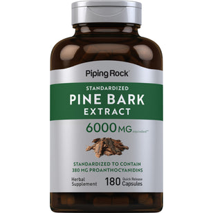Extracto de corteza de pino  6000 mg 180 Cápsulas de liberación rápida     