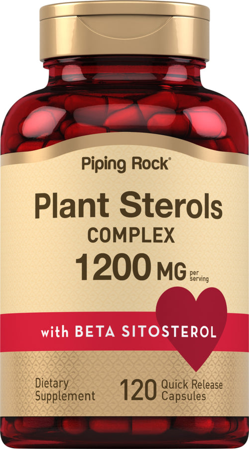 PflanzensteroleKomplex mit Beta-Sitosterol 1200 mg (pro Portion) 120 Kapseln mit schneller Freisetzung       
