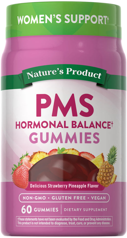 PMS Hormonal Balance (Delicious Strawberry Pineapple), 60 Gummies